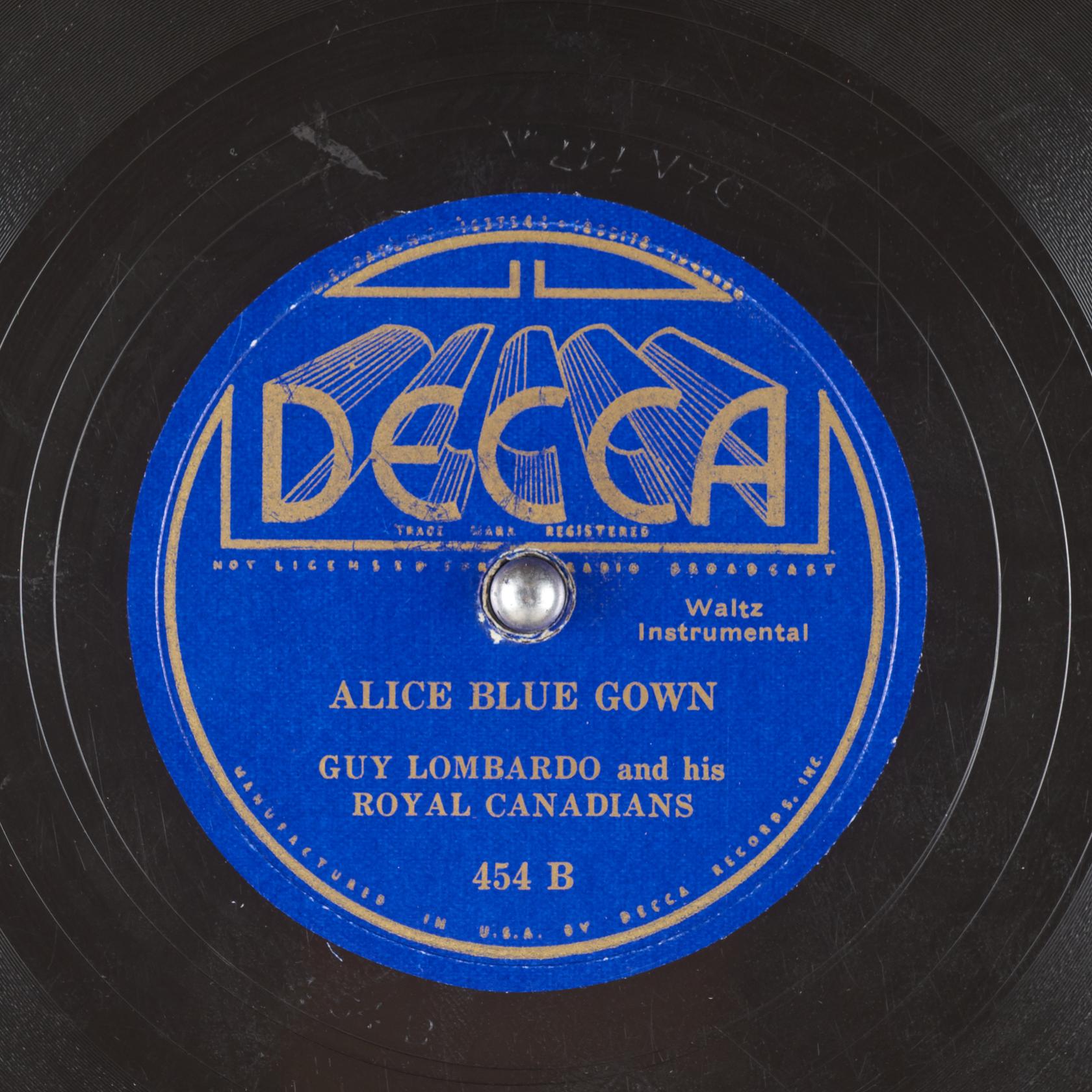 ALICE BLUE GOWN : GUY LOMBARDO and his ROYAL CANADIANS ...